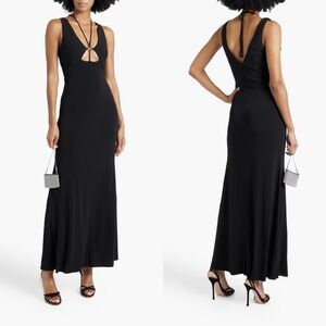 NEW NWT Bec + Bridge Adele Ring Embellished Cutout Maxi Dress Black